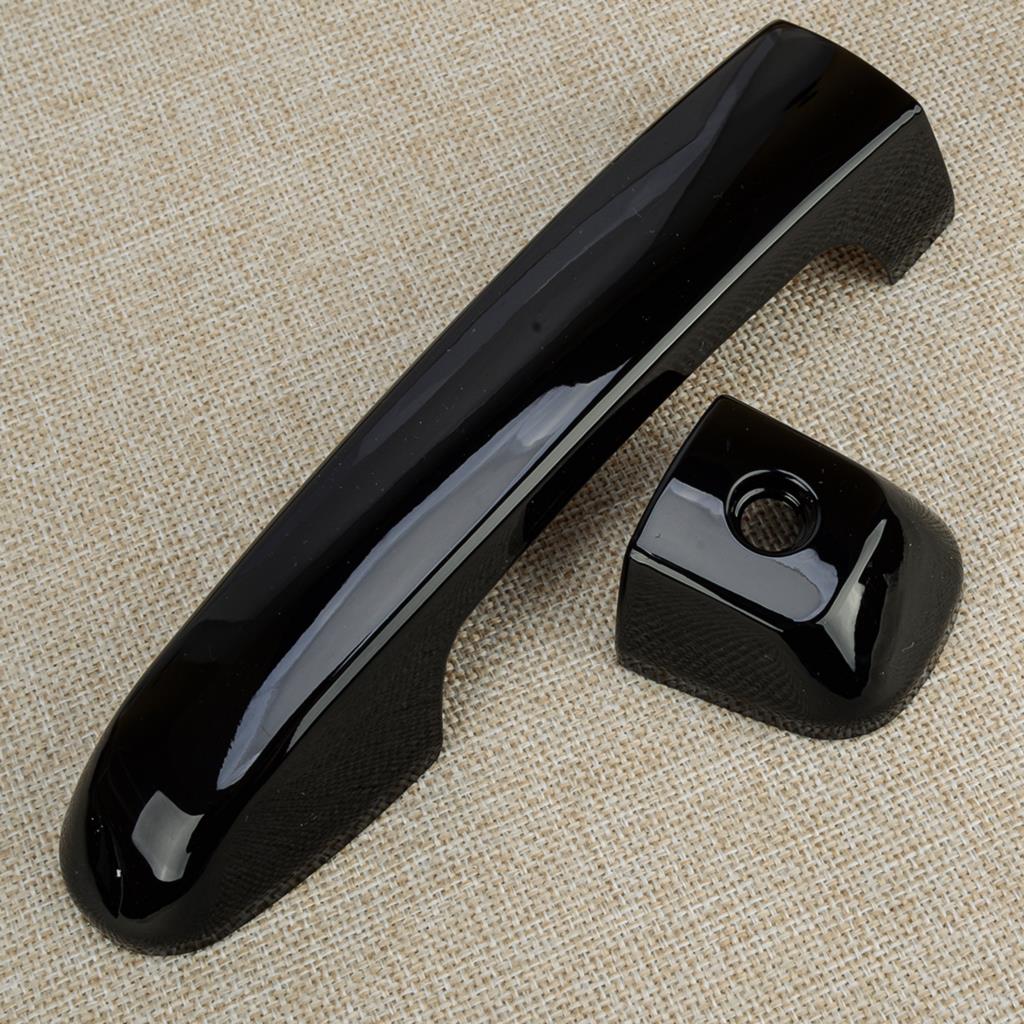 1 Set Car Exterior Front Rear Left Right Door Handle Trim Glossy Black ABS Cover Fit for Lexus GX 460 2010 2011 2012