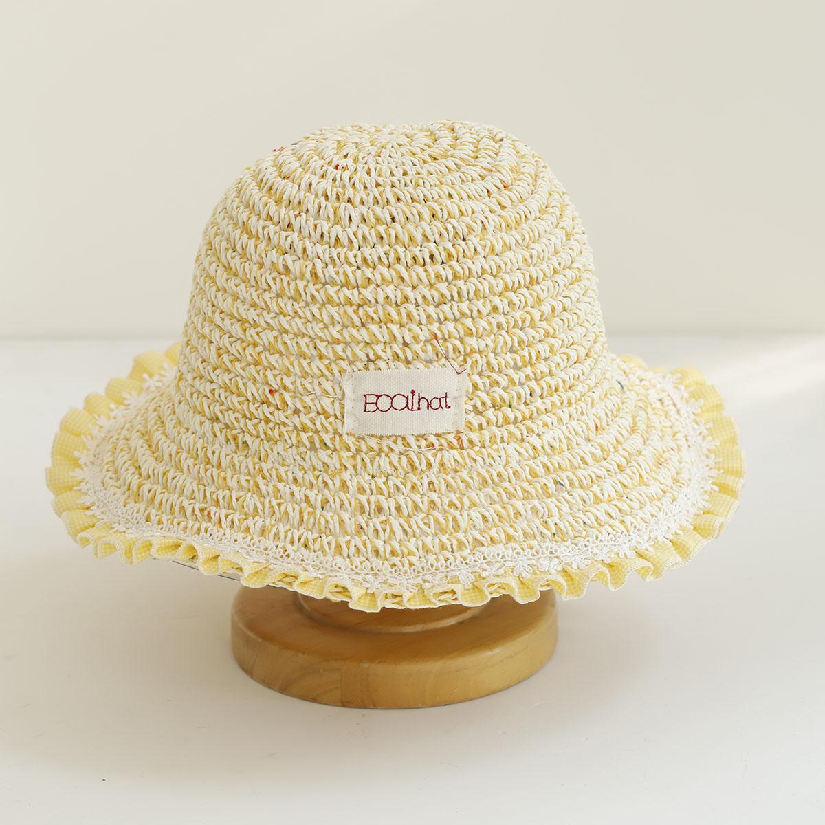 

2026 fashion Handmade High quality colorful flower Sun Hat Floppy Summer Hats For Women Beach Panama Straw Dome Bucket Hat 56-58cm