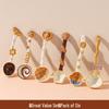 Whimsical Ceramic Long-Handled Cartoon Soup & Rice Spoon