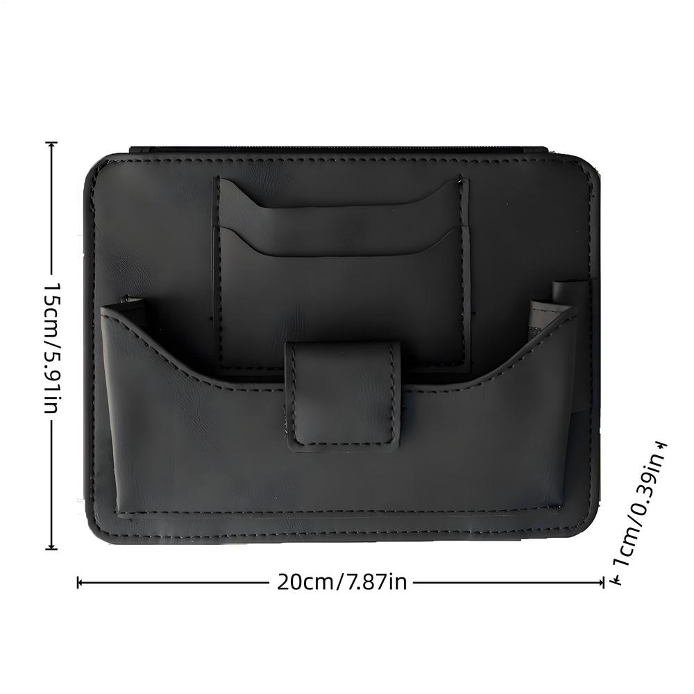 Visor Organizer Multiple Pocket Card Pouch Sun Visor Storage for Interior Men Women Automotive Driver Vehicle