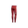 Adidas Retro Sports Side Stripe Training Leggings Women Leggings Red FL2052