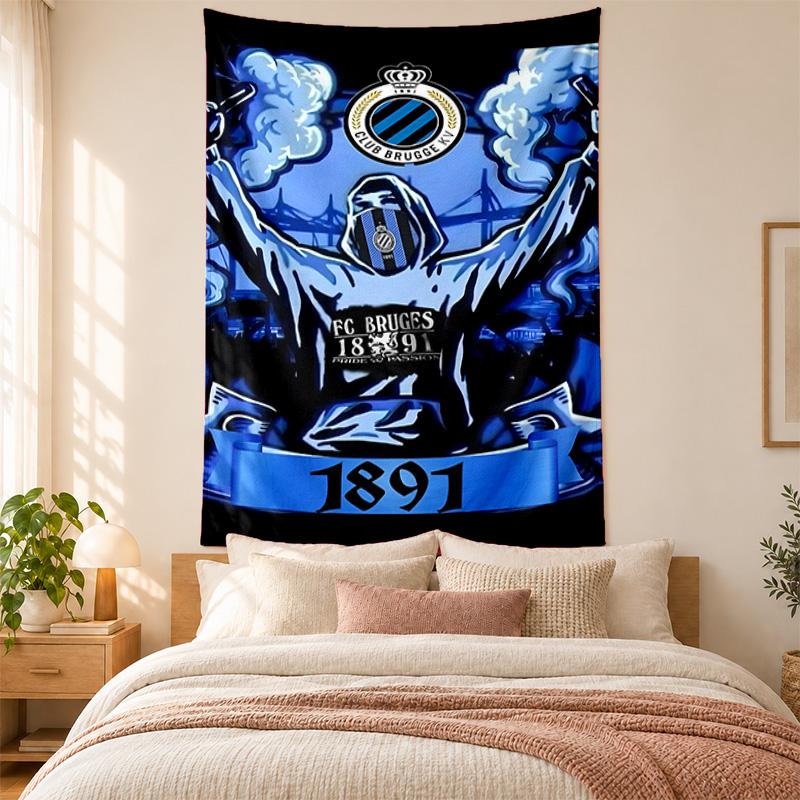 Club Brugge KV Tapestry Highquality for Decorating Living Room Bedroom Dorm Walls Ideal As Bedroom Wallart Orholiday Gift