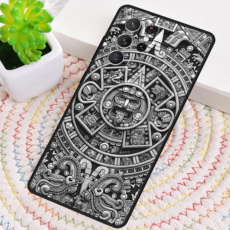 Aztec Calendar Mayan Native Phone Case for Samsung Galaxy note 10 pro S26 Ultra S23 S24 FE S25 S21 S22 PLUS shockproof Cove