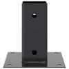 Square Post Base 4 pcs 71 x 71 mm Powder Coated Steel