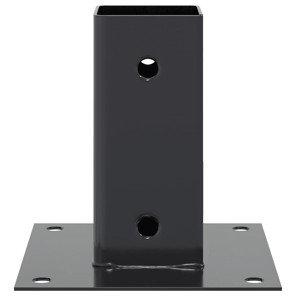 Square Post Base 4 pcs 71 x 71 mm Powder Coated Steel