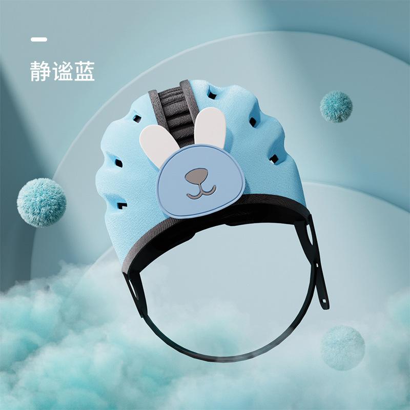 1-3T Cappellino Protettore per la Testa del Bambino Caschetto di Sicurezza Carino Orsetto Cartone Animato Coniglietto Bambino Prevenire Infortuni Casco per Gattonare Camminare Imparare Copricapo