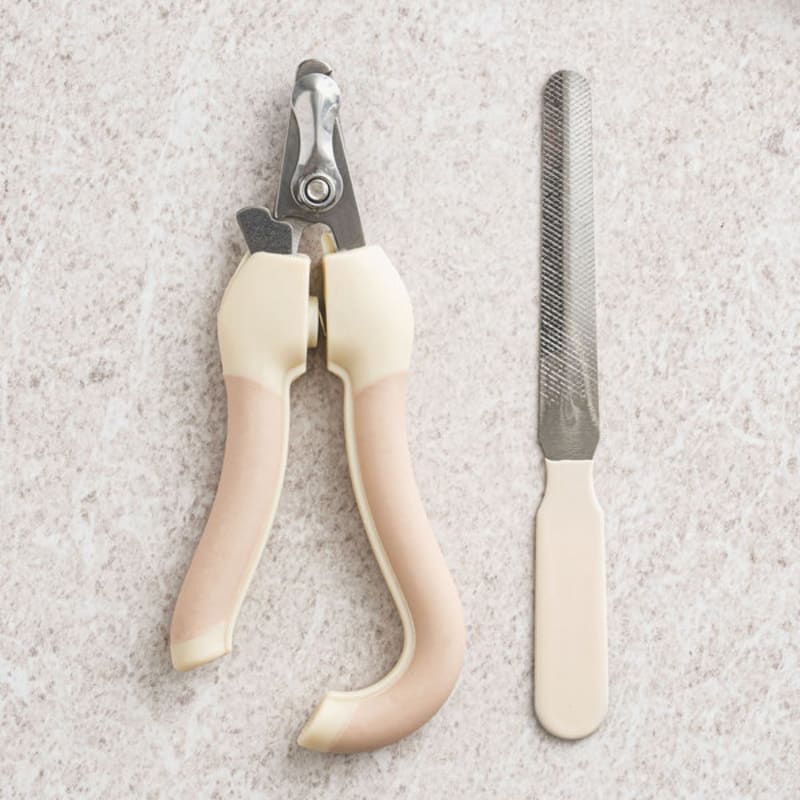 

[Pet] Grip Type Toenail Scissors & Nail File Set