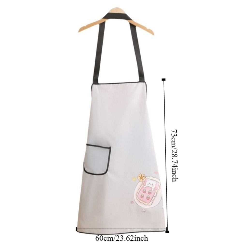 Anti Stain Waterproof Apron Oil Proof Work Apron Cute Cooking Apron Cooking