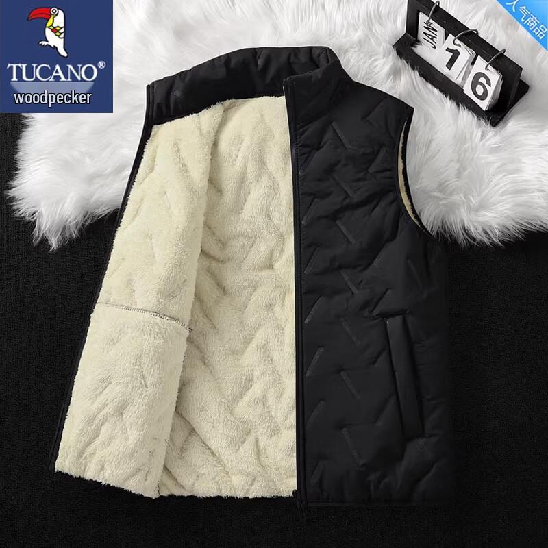 TUCANO Men's Lambswool Fleece Stand Collar Vest