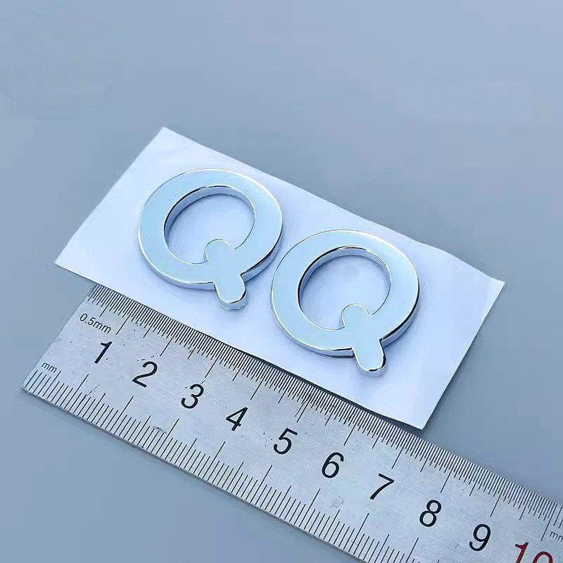 Apply to Chery  2013 QQ Front and rear signs Auto Logos QQ English Character Label Tail label Car sticker Z6