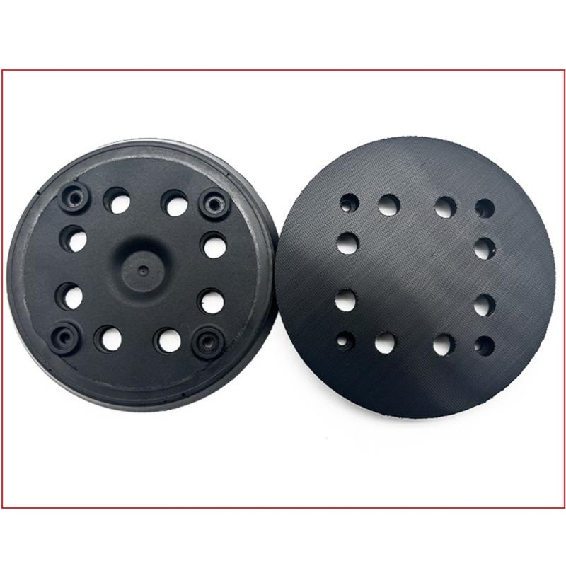2Pcs Grinding Disc Sandpaper Plate Adhesive Flocking Sandpaper Polishing Disc 8 Holes and 4 Eye Sanding Plate