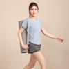 Women's High-End Short-Sleeve Sport T-Shirt & Fitness Set - Breathable, Quick-Drying Yoga and Running Wear