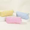 1pc Large Travel Multicolored Plaid Makeup Storage Bag Girls Brush Cosmetic Pouch Bag School Supplies Checkered Pencil Bag