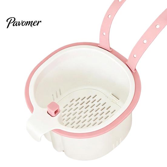 Practical Kitchen Sink Organizer Strainer Basket, Automatic Dumping Design, Hanging Durable PP Drain Filter Faucet Food Catcher, for Cleaning