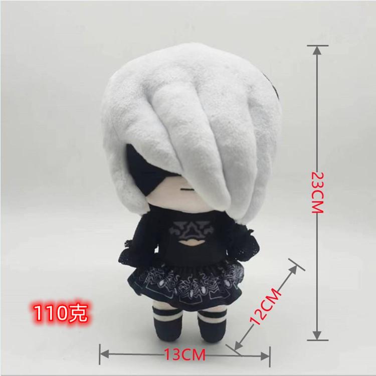 Nieuwe 23Cm Anime Nier:Automata 2B 9S Pluche Speelgoed Fufu Poppen Collectie Pluche Speelgoed Voor Kinderen Cadeau