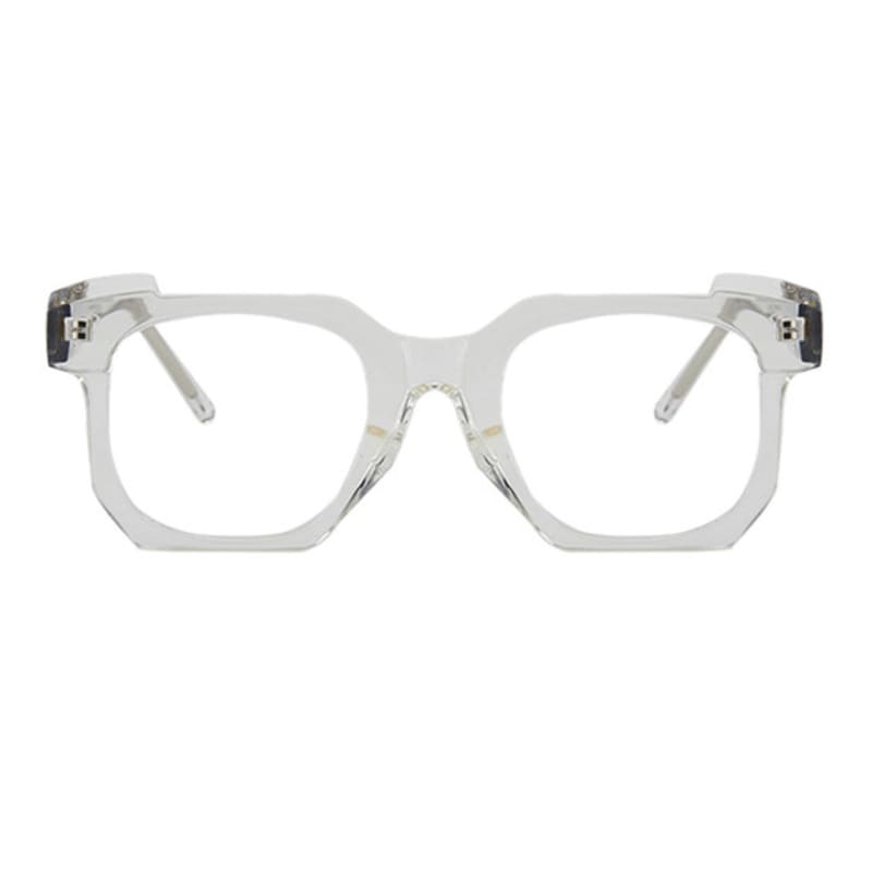 LOOKING4U Neoretro 5553 Newtro Ugly Sunglasses C3 Transparent