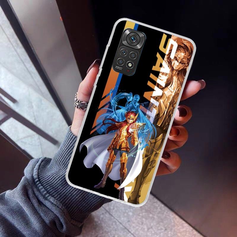 Anime Saint Seiya Phone Case for Xiaomi Redmi Note 15 14 14S 13 12 12S 11 Pro Plus 11E 11T 11S 10S 5G Soft Cover Fundas Redmi No