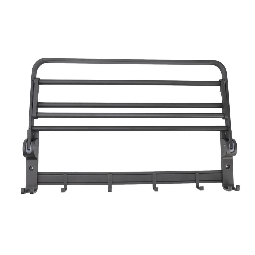Floating Shelf for Bathroom Space Aluminum Foldable Wall Mounted Towel Rack Bathroom Hanging Shelf for Home Kitchen Grey