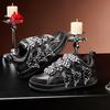 Kappa Elevated Platform Mid-Top Sneakers