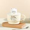 Cute Cartoon Cat Ceramic Mug