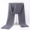 High-End100% Pure Wool Scarf For Winter Birthday Gift Men'S Knitted Thickened Warm Scarf 180*30Cm