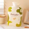 Hot Water Bottle for Filling with Water, Safe and Explosion-Proof, for Use In Bed, for Warming Feet and Stomach, Plush Hot Water Bag for Girls, Hot