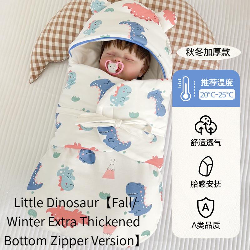 Autumn Winter Warm Baby Receiving Blanket Cotton Anti Kick Sleep Sack Newborn Swaddling Cover A