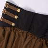 Women's Steampunk High-Waisted Ruffled Skirt for Cosplay