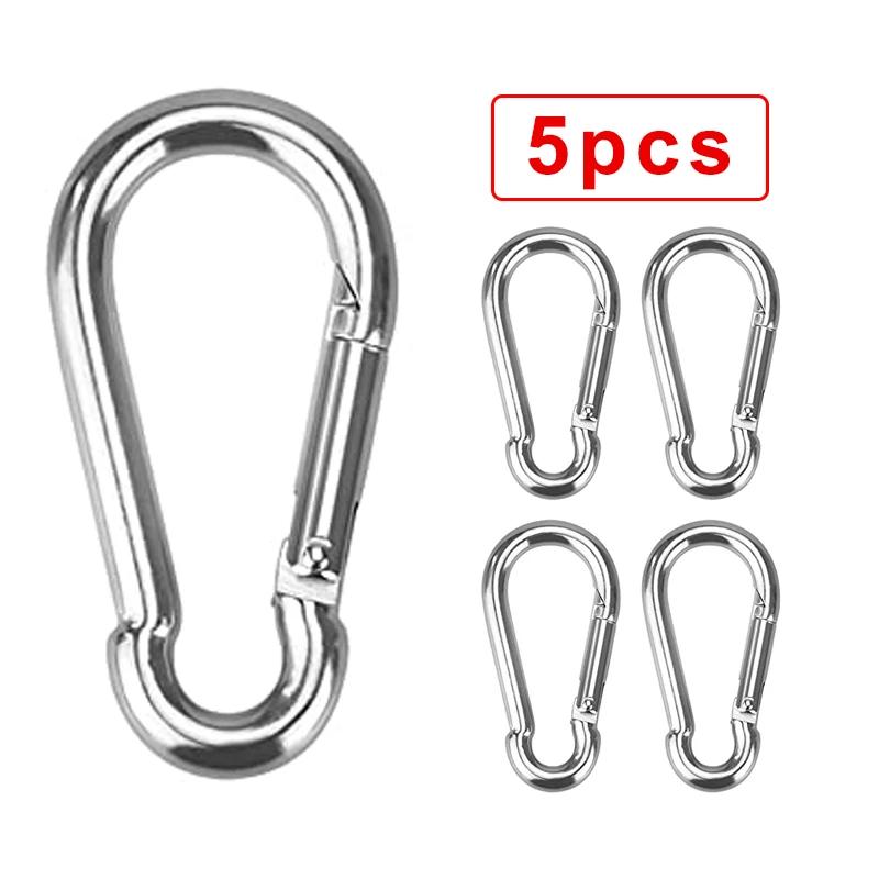 Mini Alloy Spring Carabiner Snap Hook Carabiner Clip Keychain Outdoor Camping Climbing Hiking D-ring Buckle Tools Keychain