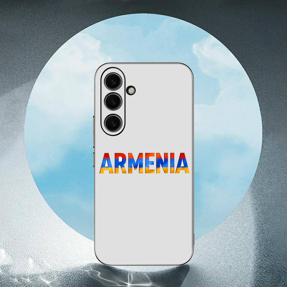 Armenia Albania Russia Flag Emblem Luxury Black Phone Case For Samsung Galaxy S23 S24 S25 Ultra S22 Plus S21