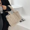 Fashion Designer Faux Fur Tote Bag for Women Handbags Autumn Winter Plush Shoulder Crossbody Bags