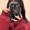 Japanese and Korean Romantic Roses Are Suitable for Iphone17pro Mobile Phone Case Apple 1514/13promax New 16.