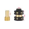 4Pcs Brass Wheels Hex Hub Extenders 7mm with Nuts for 1/24 RC Crawler SCX24 Bronco C10 Gladiator AX24 Upgrade Parts