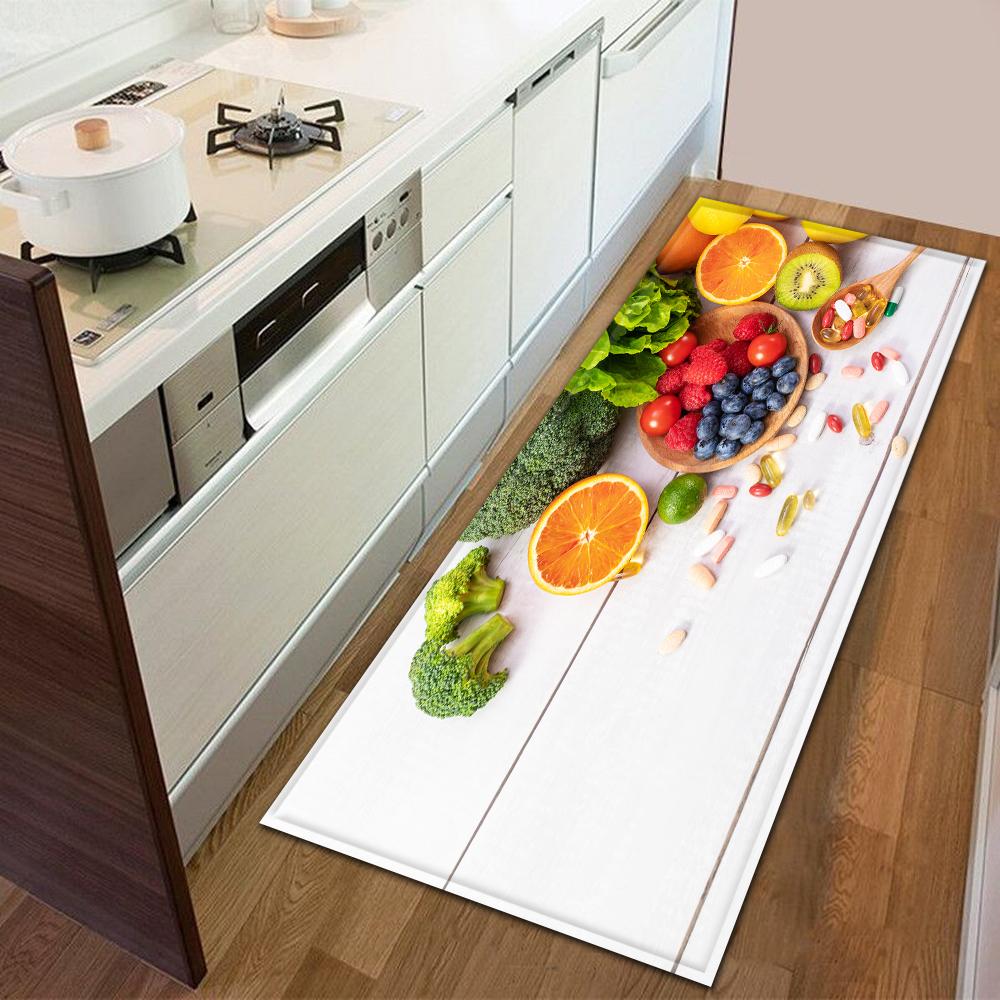 Kitchen Door Mat Bedroom Carpet Non-slip Floor Balcony Corridor Long Carpet Bedside Living Room Floor Mat