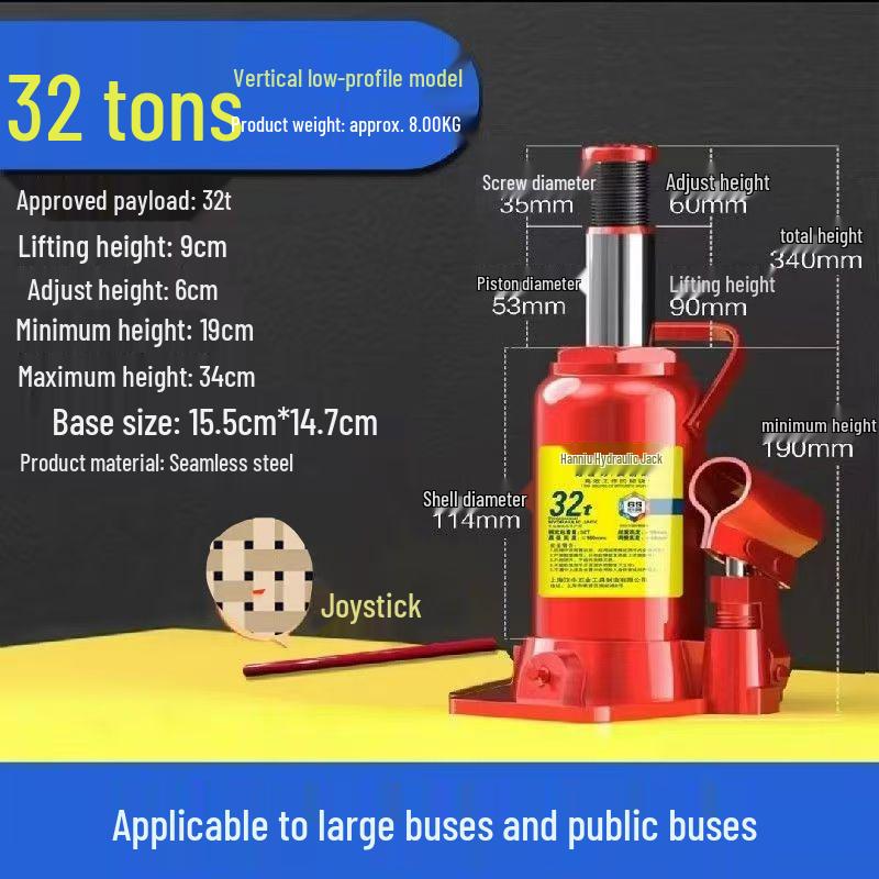 2-50 Ton Schwerlast-Hydraulikheber: Handbetrieben für LKW, PKW, Limousinen und Offroad-Reifenwechsel