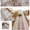 Table Runner Decorative Tulle Tablecloth with Tassel Banner Handcrafted Elegant Lace Strip Cloth for Dining Table Coffee Table TV Cabinet