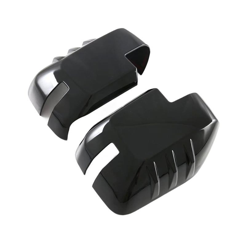 Rearview Mirror Decoration Car Mirror Cover Black ABS Material Black Finish Decorative Cover Easy tallation