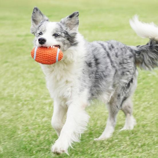 Hund Latex Ball Spielzeug Quietschspielzeug Fußball Tennis Interaktiver Kauspielzeug Welpen Zahnungsspielzeug für Aggressive