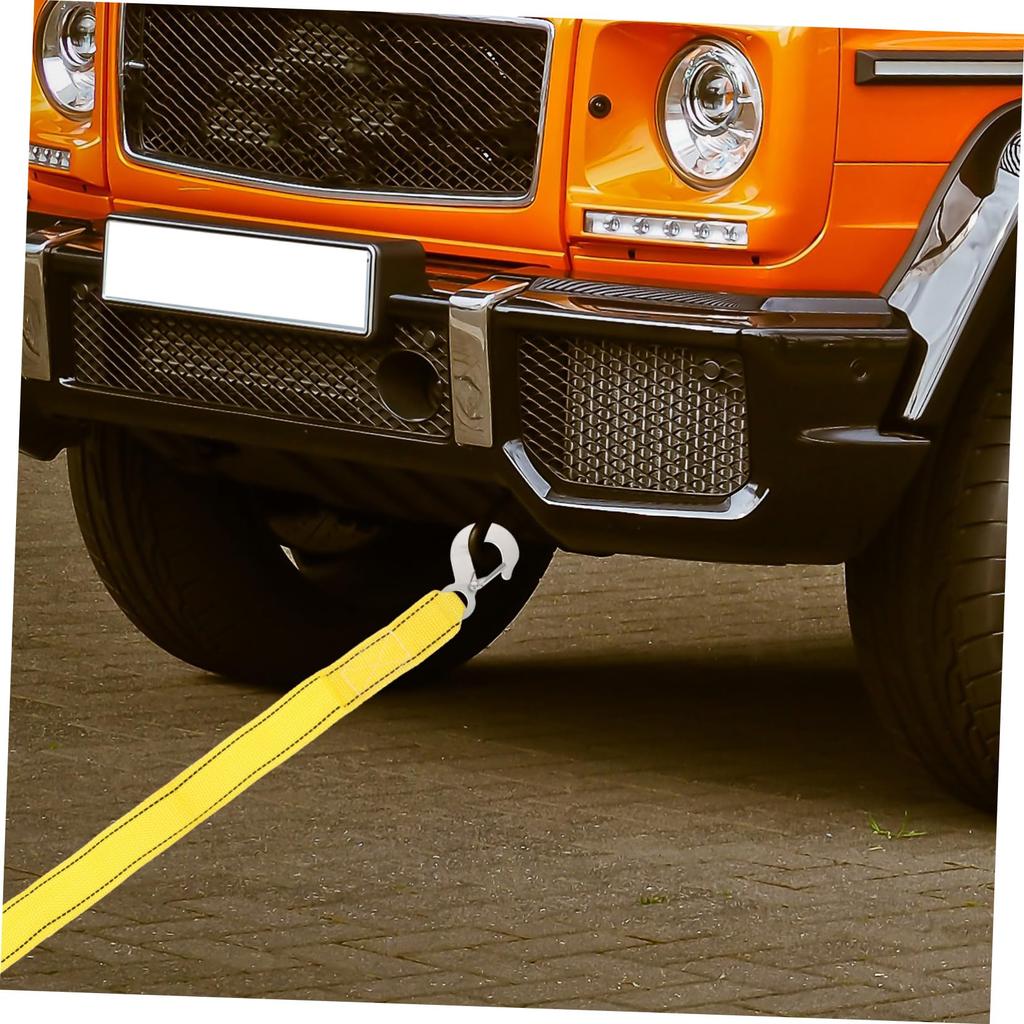 Parliky Car Tow Rope Tow Chain with Hook, Short Ratchet Stst, Emergency Tow St,