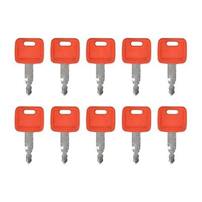 10Pcs Ignition Keys H800 Accessories Parts For Excavator Case Dozer Fiat Hitachi New Holland AT194969 AT147803