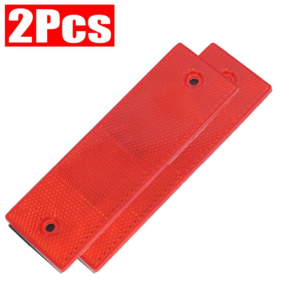 Reflective Strips Night Safety Warning Tape Plastic Truck Reflective Stickers Red and White Reflector Decorative Stickers 1-5PCS