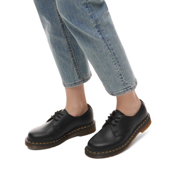 Dr. Martens 1461 Smooth Leather Oxford Black Unisex Boots 11838002