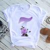 New English Name Rose Monogram Printed Tshirt Flower Short Sleeve Top Tshirt Women Clothing Graphic T Shirts Tops Aesthetic