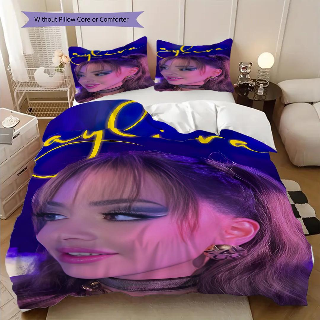 

German singer and musician Ayliva bedding, duvet cover, pillowcase, home decoration, birthday gift (1 * duvet cover+2 * pillowcase, coreless) 135x200cm