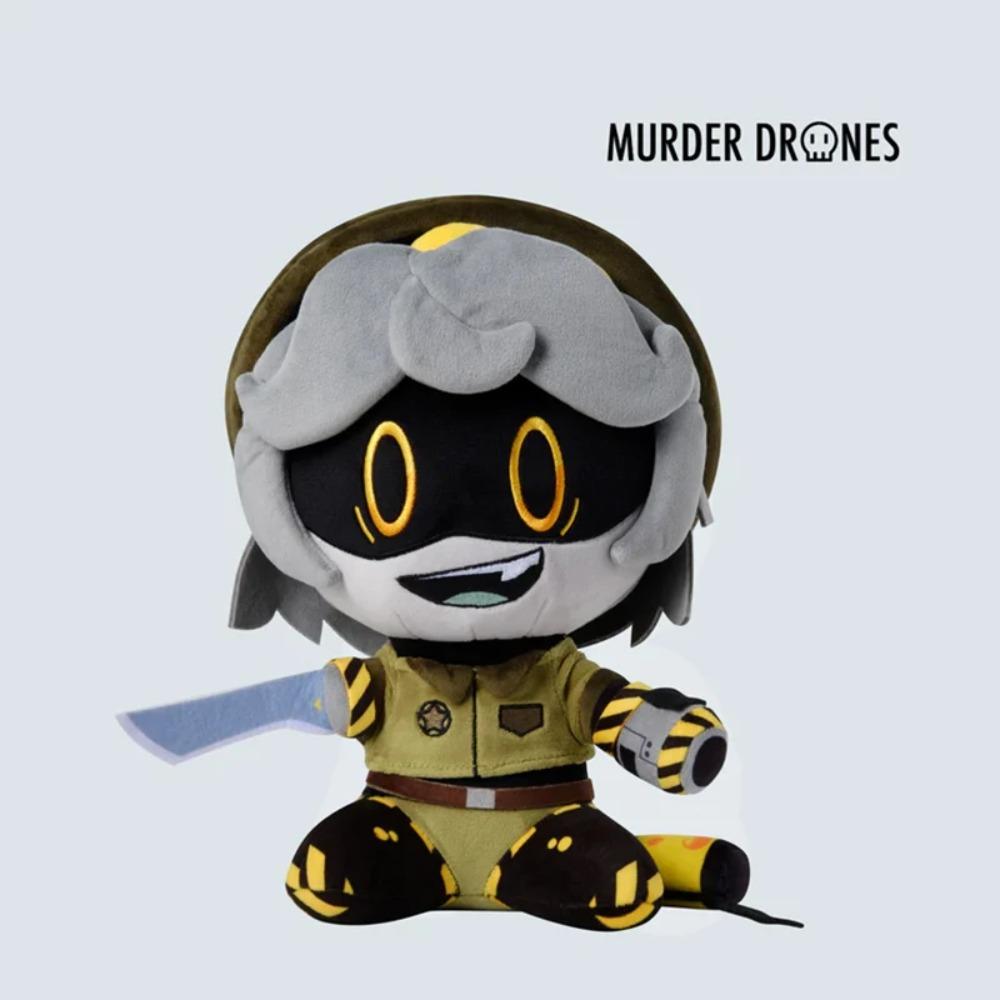 Oficiální plyšová hračka Cyn Uzi z Murder Drones Glitch Autentický anime doplněk Plyšový přívěsek Sběratelská panenka Pro fanoušky anime her