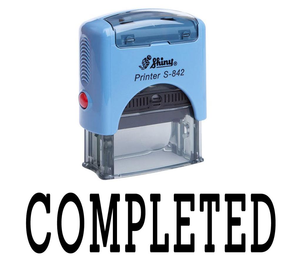 COMPLETED Self Inking Rubber Stamp Custom Shiny Office Stationary Stamp