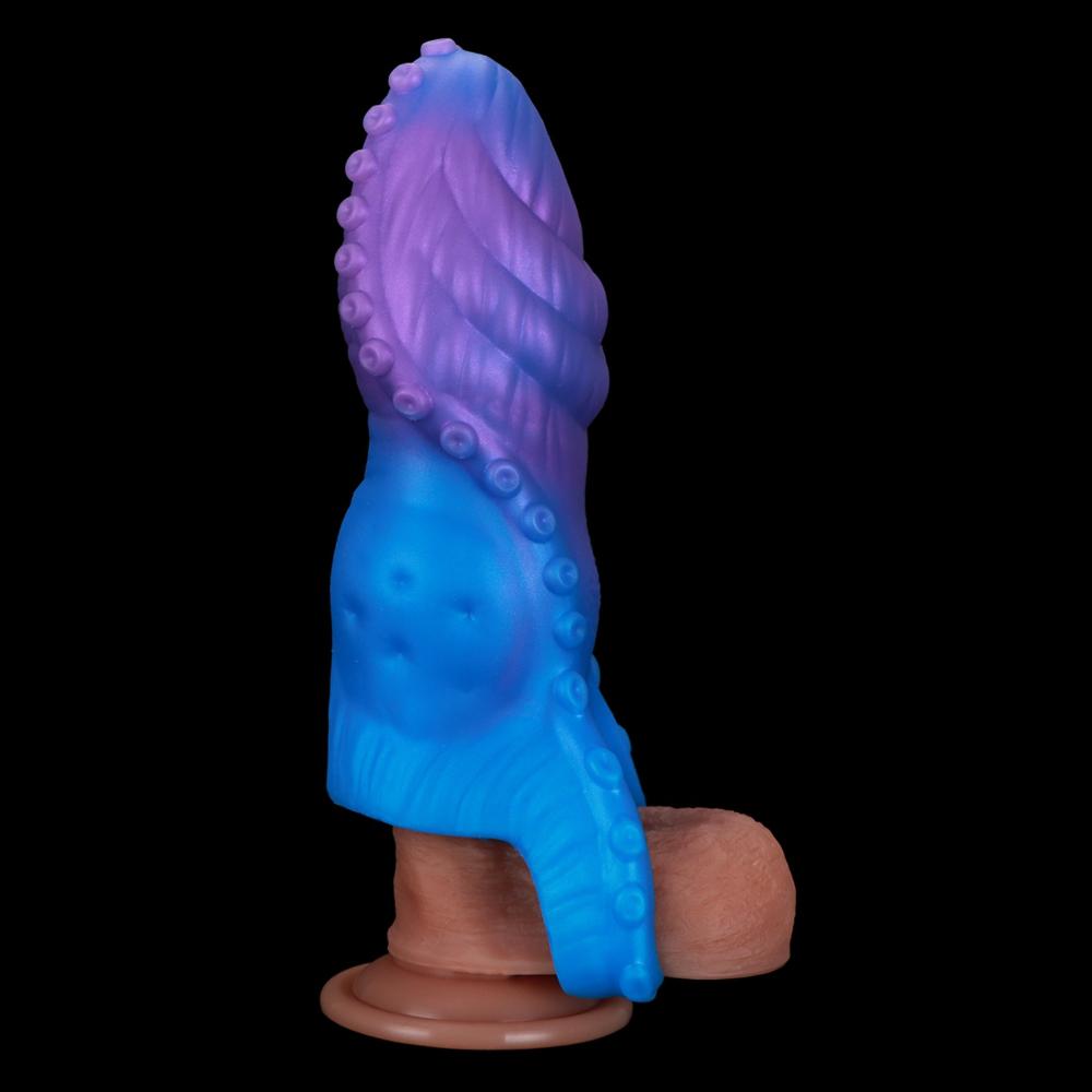 Liquid Silicone Cock Ring - Stretchy Penis Ring for Men, Enhances Pleasure & Erection, Realistic Wearable Male Toy