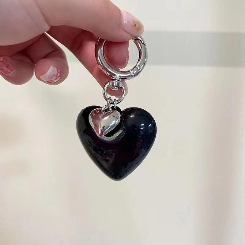 Ins Cute Love Heart Pendant Phone Charm Strap for Iphone Samsung Accessrioes Bag Keyring Woman Chain Hanging Rope Cord Lanyard