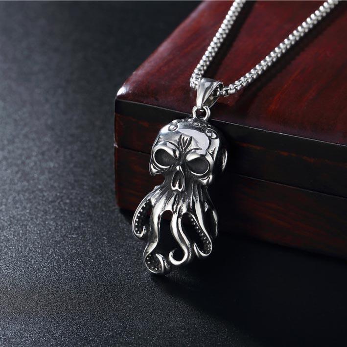 Creative Personalized Necklace, Street Men'S And Women'S Human Organs Titanium Steel Pendant Chain Dancing With Jewelry