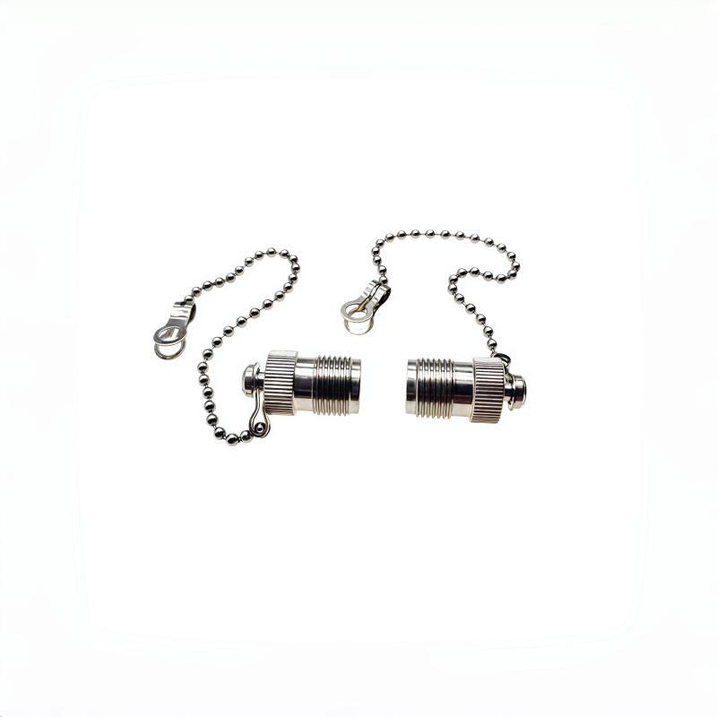 Copper TNC Male Connector Dust Cap with Chain